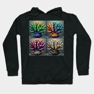 Pop Staghorn Coral - Cool Underwater Hoodie